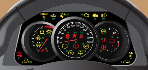 A Vehicle Dashboard Light On?